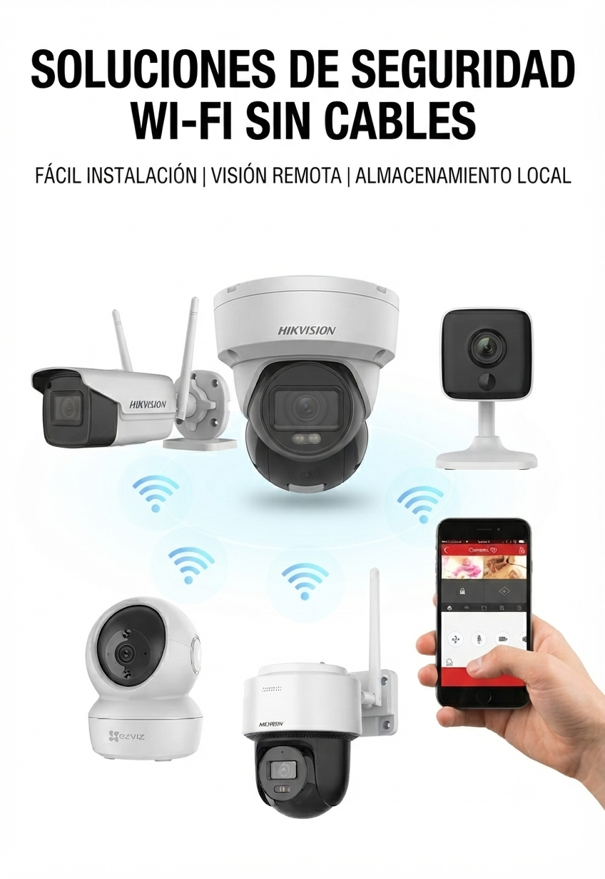 Cámaras WiFi, IP y NVR