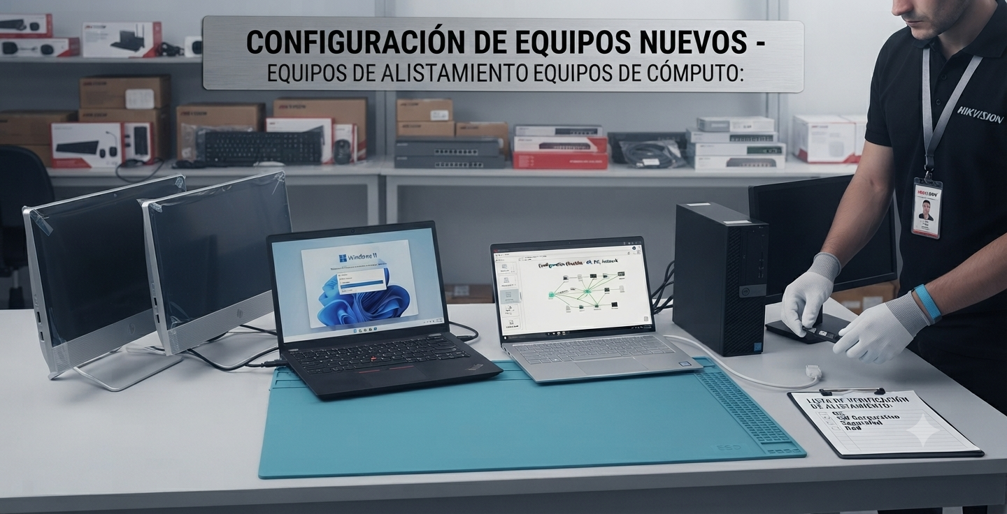 Configuración de equipos nuevos
